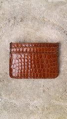 The Bell Card Holder in Cognac